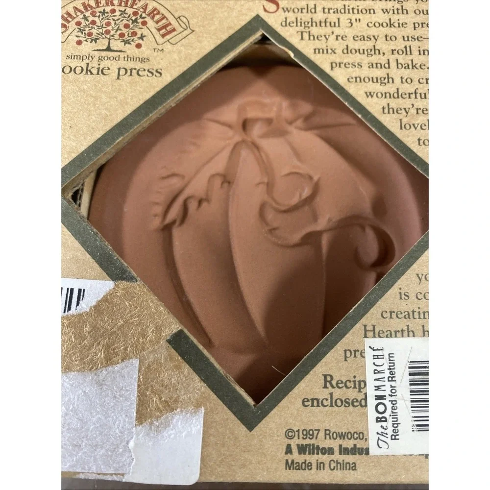 Vintage 1997 Shaker Hearth Pumpkin Patch‎ Cookie Press New In Box Halloween Fall